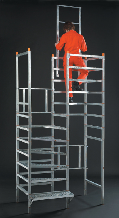Montage d'un escalier de chantier easy-step